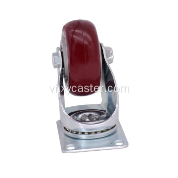 Bánh xe caster xoay 3 inch màu đỏ